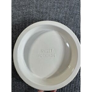 Kate Spade New York Lenox Red White Ceramic Round Pie Dish Oven Microwave Safe